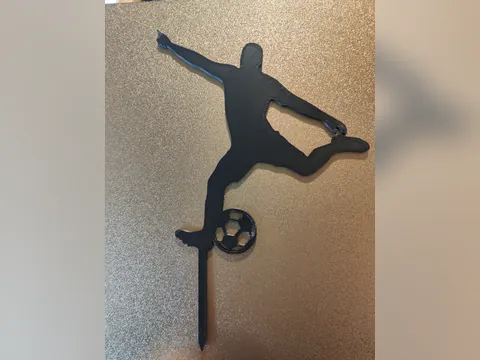 Topo de Bolo Jogador de Futebol, foto do projeto original