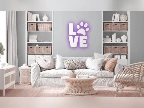 Placa Amor pelos Pets, foto do projeto original