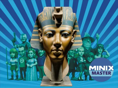 Busto de Faraó, foto do projeto original