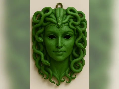 Medusa Decorativa de Parede, foto do projeto original