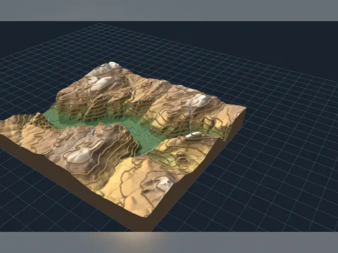 Relevo do Vale de Yosemite, foto do projeto original