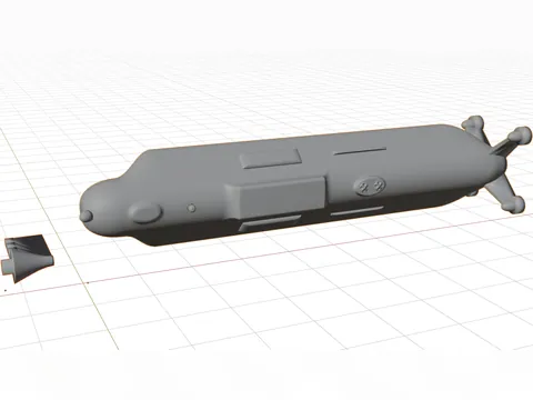 Submarino Conceito para Titã, foto do projeto original