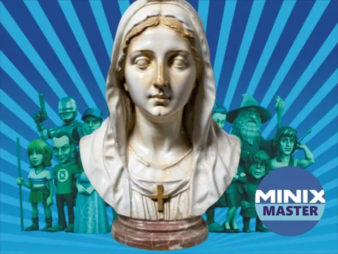 Busto de Nossa Senhora, foto do projeto original