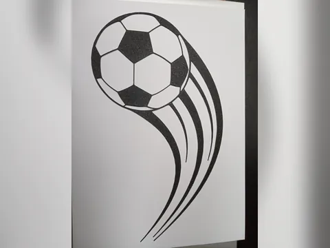 Quadro de Futebol em Silhueta, foto do projeto original