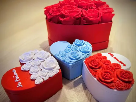 Porta-Joias Coração com Rosas, foto do projeto original