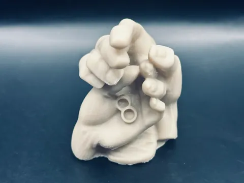 Escultura de Mãos, foto do projeto original