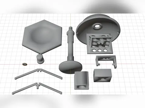 Maquete de Receptor de Satélite, foto do projeto original