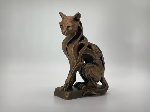 Estátua de Gato, foto do projeto original