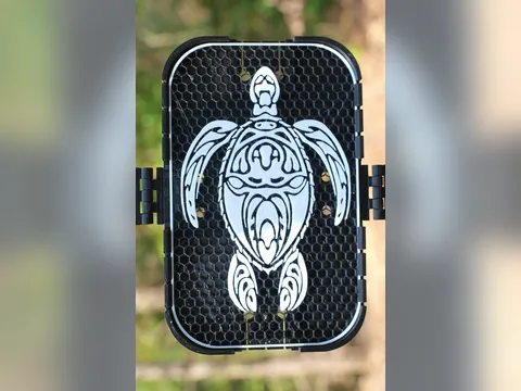 Placa Tartaruga Marinha com Moldura, foto do projeto original