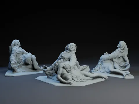 Pietà em Escultura, foto do projeto original