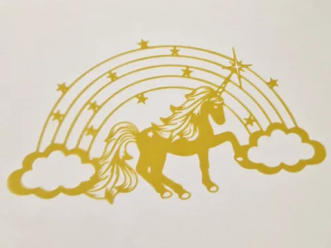 Unicórnio com Arco-Íris, foto do projeto original