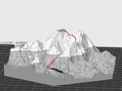 Montanha Everest, foto do projeto original