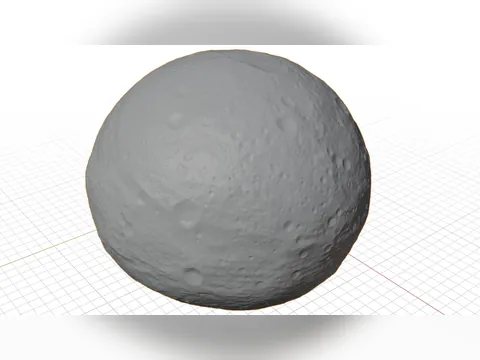 Asteroide Vesta em Hemisférios, foto do projeto original