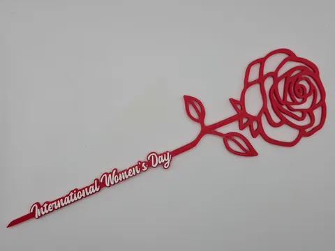 Rosa do Dia Internacional da Mulher, foto do projeto original