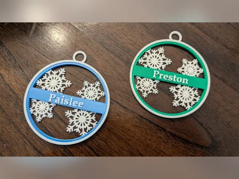 Enfeite de Natal com Nome, foto do projeto original