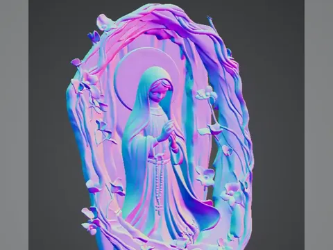 Estátua de Nossa Senhora, foto do projeto original