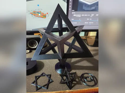 Escultura Merkaba, foto do projeto original
