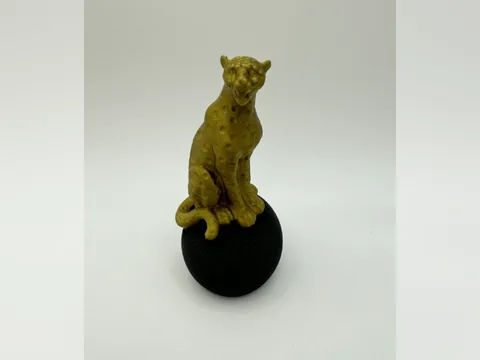 Escultura de Guepardo, foto do projeto original