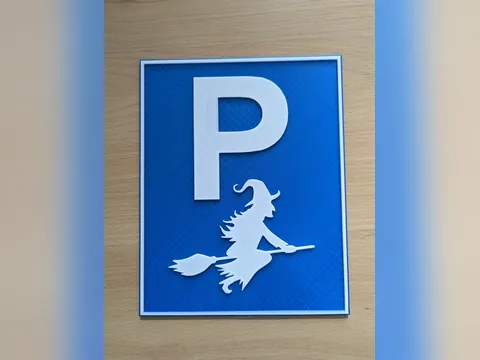 Placa Estacionamento de Bruxas, foto do projeto original